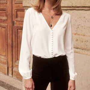 Sezane Heloise Top Blouse
